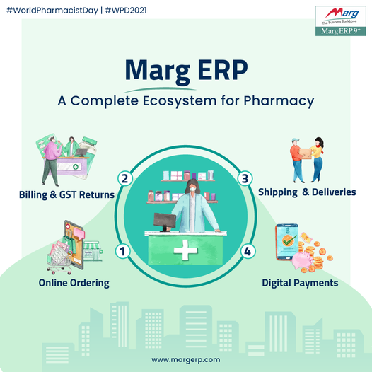 From Order To Digital Payments, Marg ERP is a complete solution for all needs of a Pharmacy/ Chemist store.